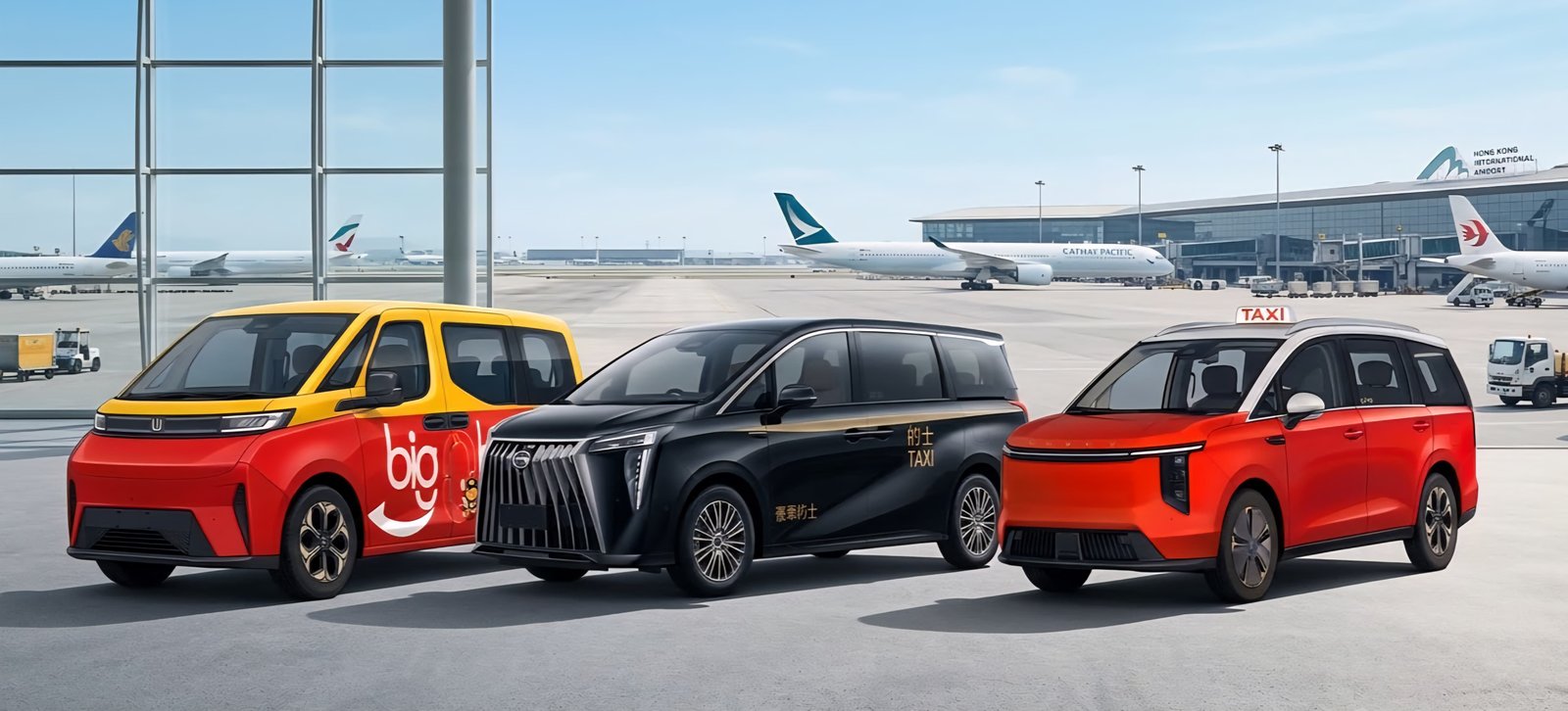 優質6人的士豪華車隊 - Maxus MIFA 7及遠程大黃蜂